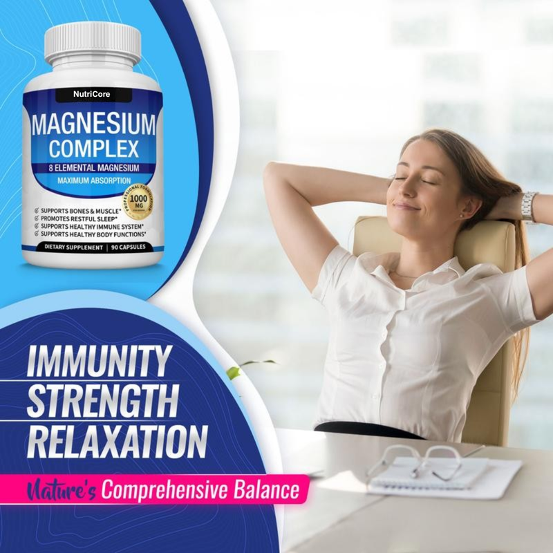 Premium Support for Calm, Energy & Muscle Relief
